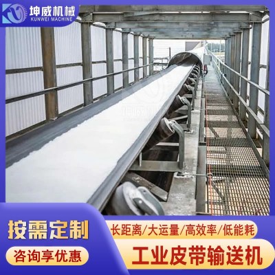 廠銷工業皮帶輸送機堿業帶式傳輸機設備適應復雜環境傳送皮帶機