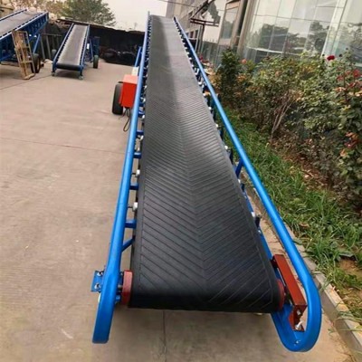 益民生產玉米傳送帶600寬12米皮帶輸送機移動升降糧食運輸機