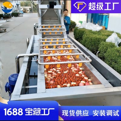 氣泡水果草莓清洗機(jī) 瓜果西紅柿桃子蘋(píng)果清洗設(shè)備 枇杷果洗果機(jī)