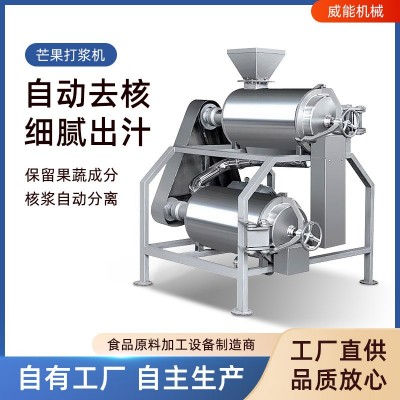 廠家直銷大型全不銹鋼工業商用紅棗芒果藍莓桑葚芒果去核打漿機