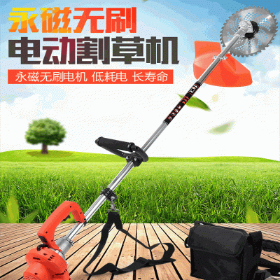 充電式無刷電動背負割草機除草打草機割灌收割機鋤草松土機批發