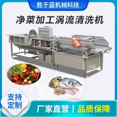全自行渦流清洗機(jī) 商用預(yù)制菜加工流水線 半成品菜去農(nóng)殘清洗機(jī)