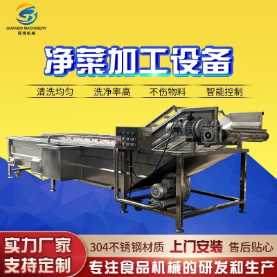 大型高壓噴淋氣泡清洗機 葉類菜韭菜清洗機 多功能芹菜清洗流水