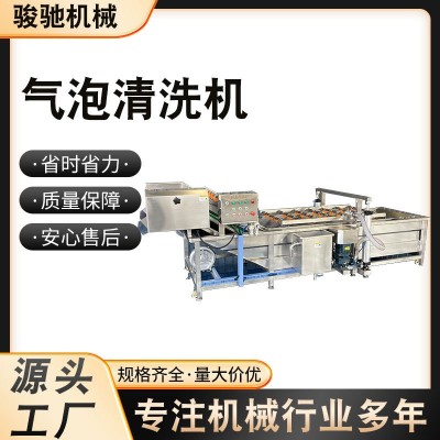廠家直供果蔬氣泡清洗機水果蔬菜清洗設備預制菜凈菜 洗菜機器