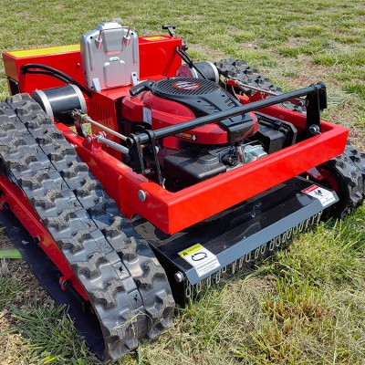 履帶自走式遙控割草機(jī) 全自動除草機(jī) 果園碎草機(jī) 盛弘