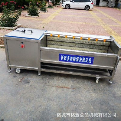 銘萱土豆芋頭去皮機 全自動毛輥清洗機 多功能根莖類藥材清洗機