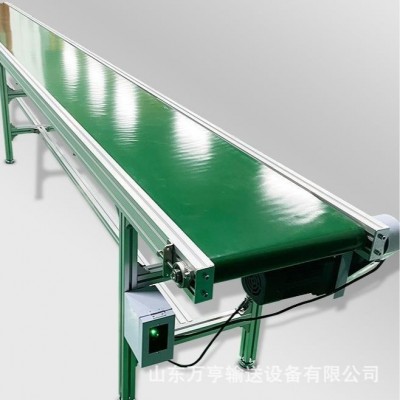 萬亨爬坡皮帶輸送機(jī) 耐磨 輸送平穩(wěn) 車間流水線爬坡機(jī) 貨物分揀傳