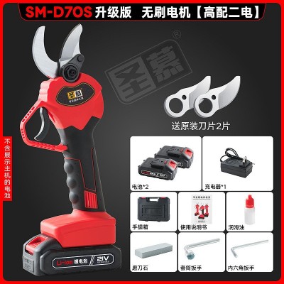 電動剪刀鋰電修枝剪果樹剪園林工具充電式無線輕巧便攜電動園藝剪