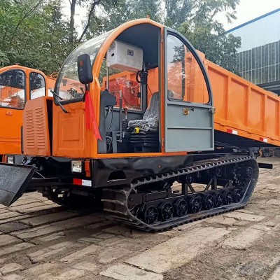 柴油工程履帶運輸車農(nóng)用自卸式翻斗車山坡地形運輸車裝載機械