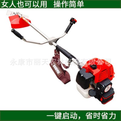 電啟動(dòng)二沖程割草機(jī)側(cè)掛式割灌機(jī)背負(fù)式打草機(jī)