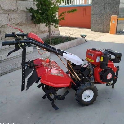 自走式柴油四驅(qū)微耕機 手推式農(nóng)用汽油旋耕機 果園開溝旋耕除草機