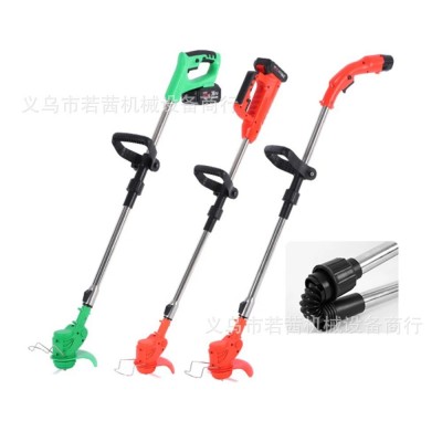 高品質(zhì)21V無刷電機修剪器電池帶折疊和電池顯示無繩電動割草機配