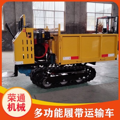 履帶運輸車爬墻虎10噸 果園木材運輸工程農用小型工程運料自卸車