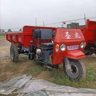 圣成機械 25馬力工程液壓自卸翻斗車 五星農(nóng)用柴油三輪車