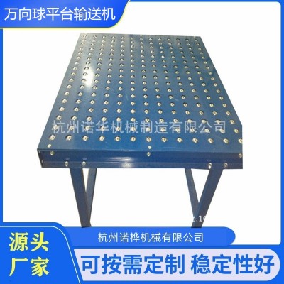 萬向球平臺(tái)輸送機(jī)，滾筒牛眼輸送平臺(tái)線，萬向球工作臺(tái)，滾珠臺(tái)面