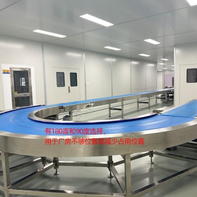 餅干流水線轉彎平彎過渡輔助輸送帶全自動輸送機餅干生產設備