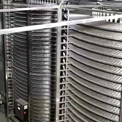 直供烘焙食品螺旋冷卻塔 網帶輸送機 水餃海鮮多層速凍塔