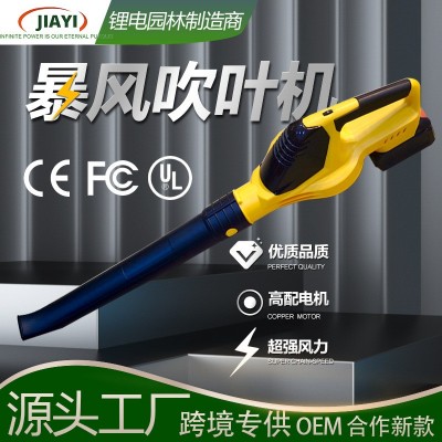嘉易工廠鼓風機無線充電式跨境吹雪機五檔位大風力新款園林吹葉機