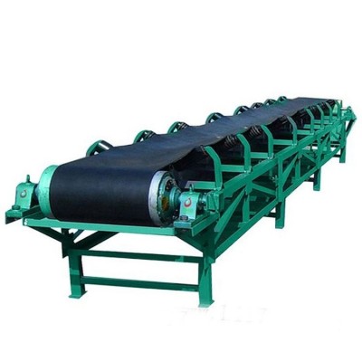 加長加寬爬坡輸送機 礦用皮帶傳送機 化工廠用帶式皮帶機