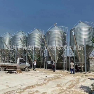 九鼎料塔料線廠家15噸20噸25噸30噸料塔養(yǎng)殖場(chǎng)自動(dòng)飼喂系統(tǒng)飼料塔