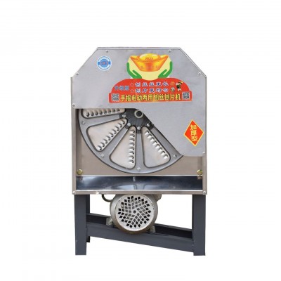 廠家出售電動手搖不銹鋼款鐵款刨絲切片兩用小型家用機養殖畜牧業