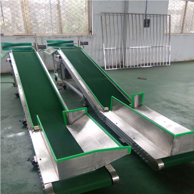 不銹鋼皮帶輸送機 爬坡密封帶式提升機 食品醫藥化工專用 耐高溫腐蝕