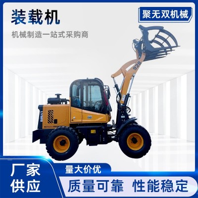 裝載機小鏟車工地農用裝卸柴油裝載機前卸式四驅裝糧食鏟車矮腳虎